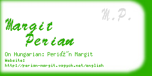 margit perian business card